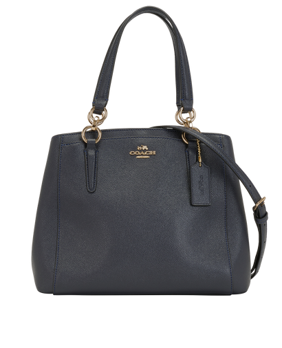 Minetta 2-Way, &pound;150, Handbags, Navy, Leather, Front view
